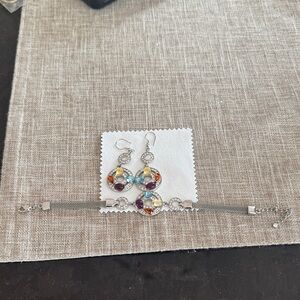 Colorful Crystal Drop Earrings